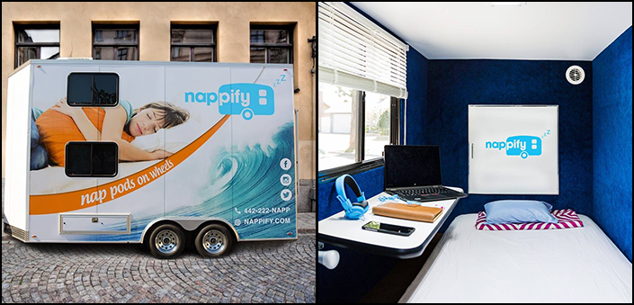 California-based Startup unveils Powernap Sleeping Pod