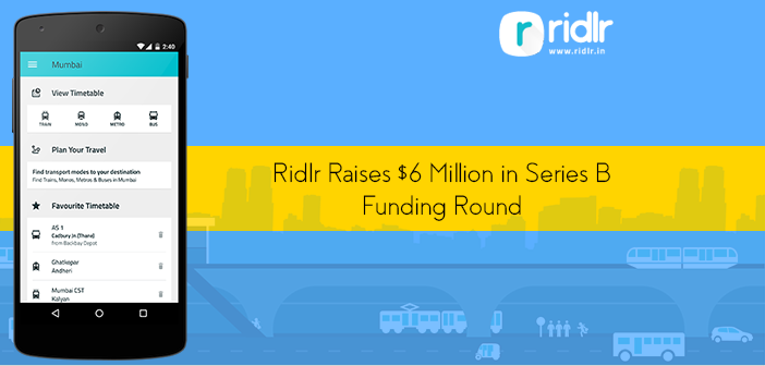 Ridlr Raises $6 Million From Times Internet and Others in Series B Funding Round