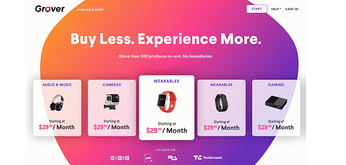 Startup Offers Electronics on Rent
