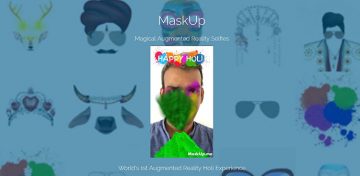 Augmented Reality Holi Experience with MaskUp!